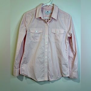 Vineyard Vines Performance Pink Button Down Shirt Womens Size 4